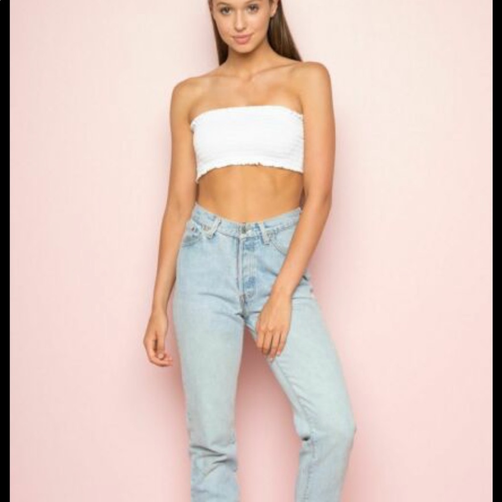 NWOT Brandy Melville White Tube Top - Picture 1 of 5